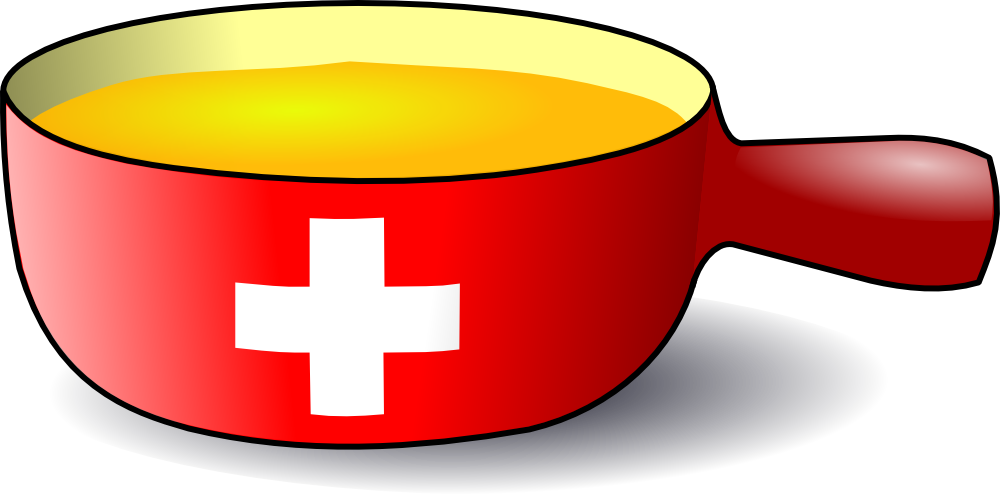 OnlineLabels Clip Art - Swiss Caquelon Fondue