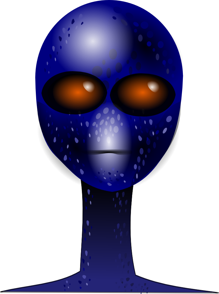 OnlineLabels Clip Art - Alien Face