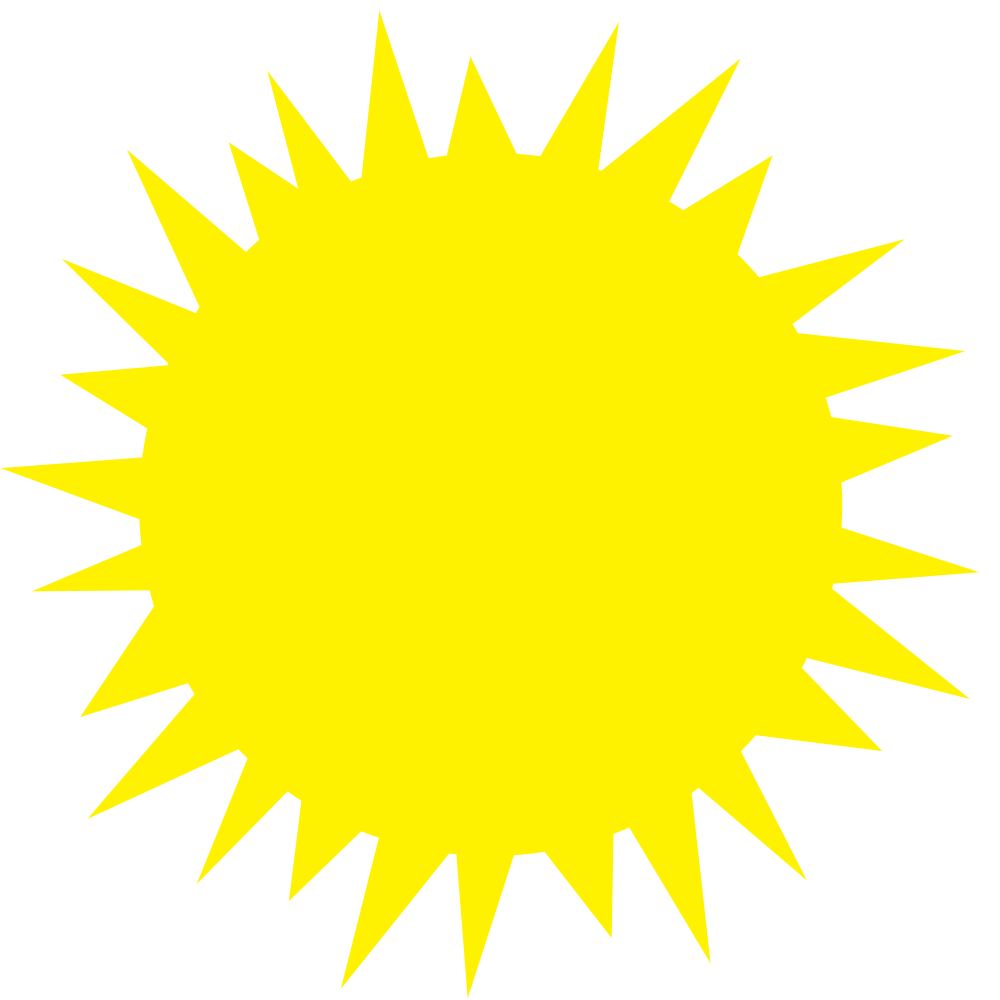 OnlineLabels Clip Art - Plain Simple Sun