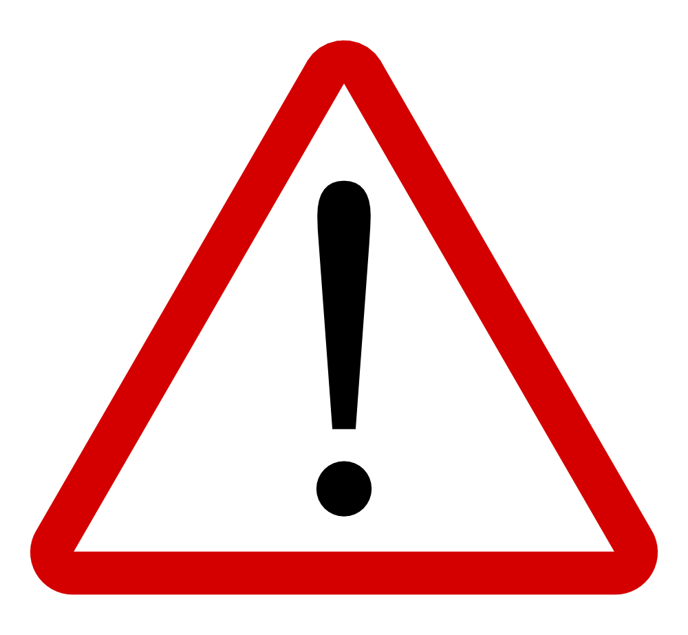 OnlineLabels Clip Art - Warning