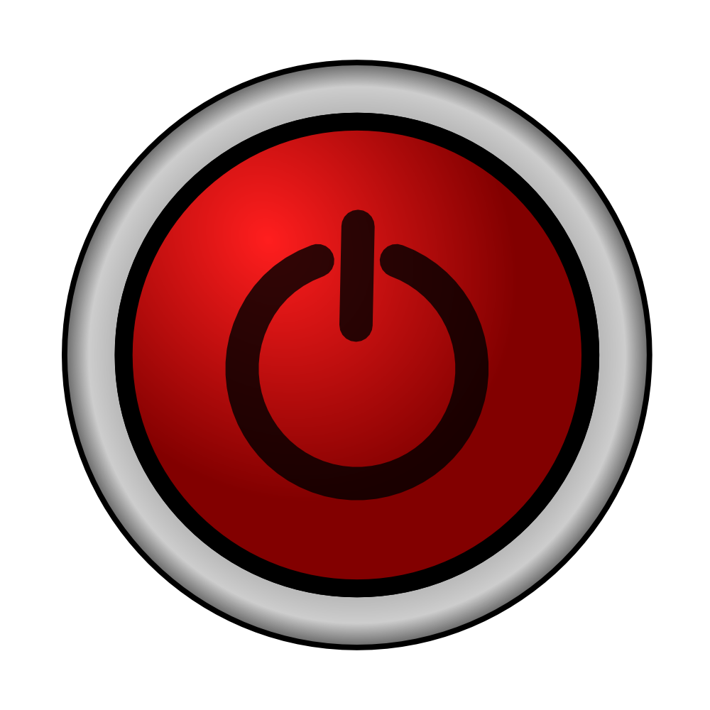 OnlineLabels Clip Art - Power On/Off Switch Red 2