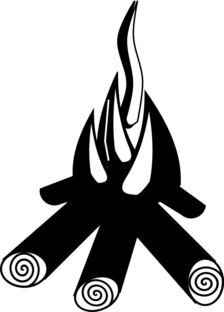 OnlineLabels Clip Art - Campfire