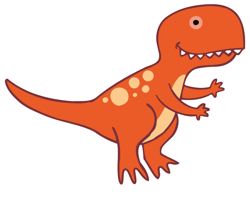 Download OnlineLabels Clip Art - Dinosaur 3 T-Rex With Feet