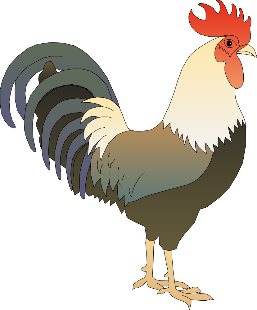 LineLabels Clip Art Ayam Jantan