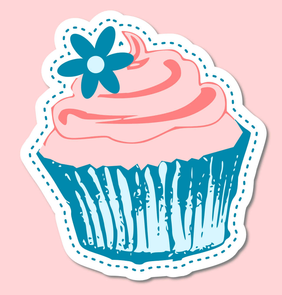 OnlineLabels Clip Art - Cupcake