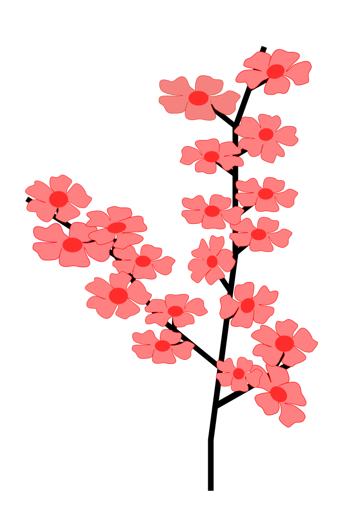 OnlineLabels Clip Art - Flowers Sakura2