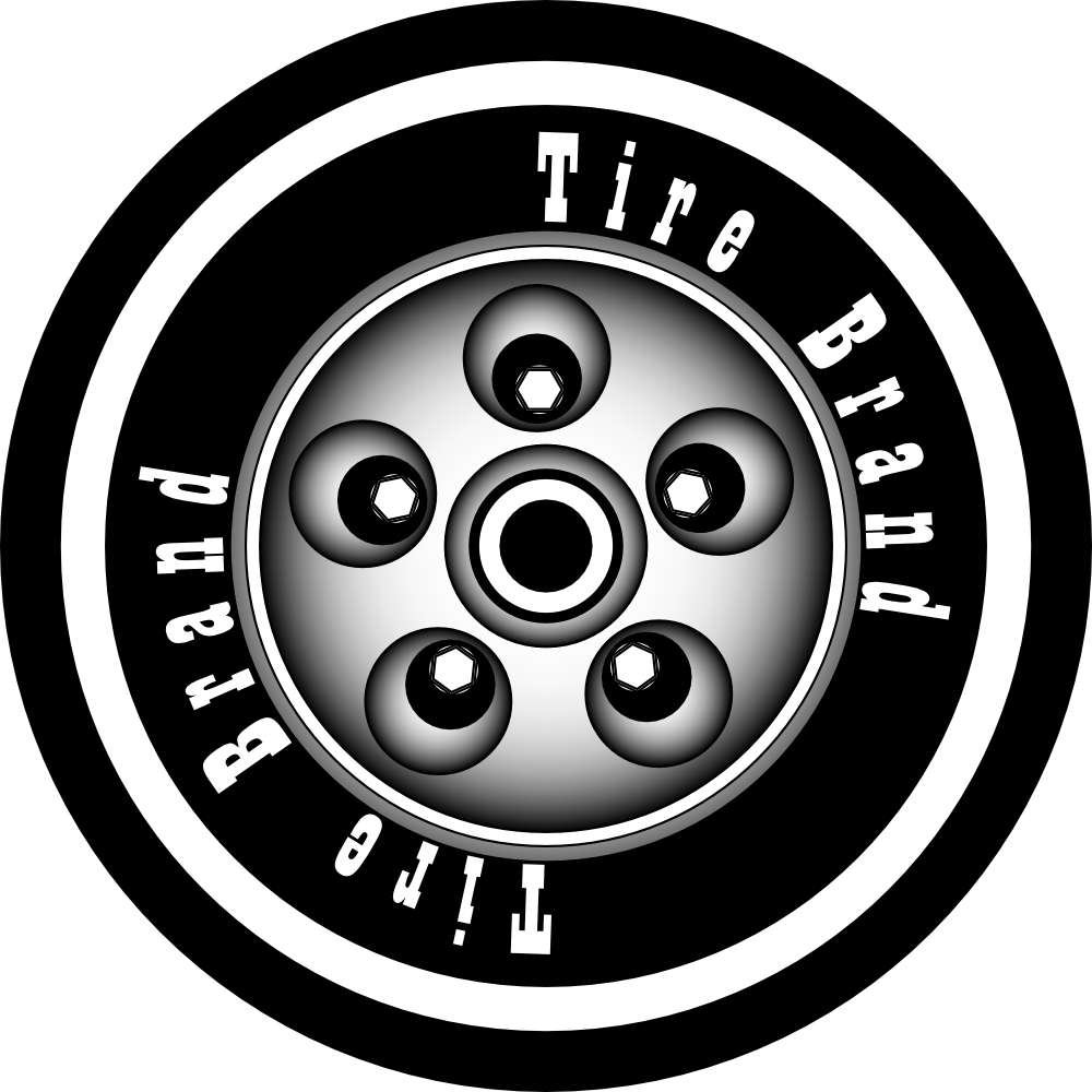 OnlineLabels Clip Art - Tire With Rim.