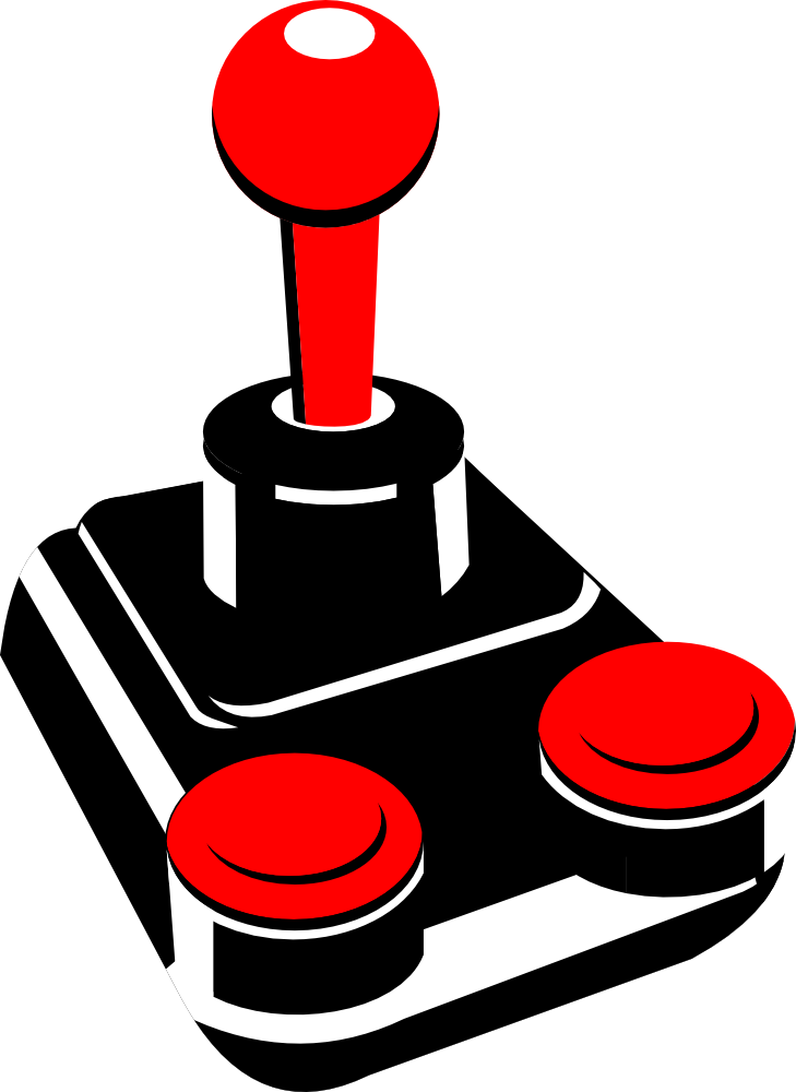 OnlineLabels Clip Art - Retro Joystick 001