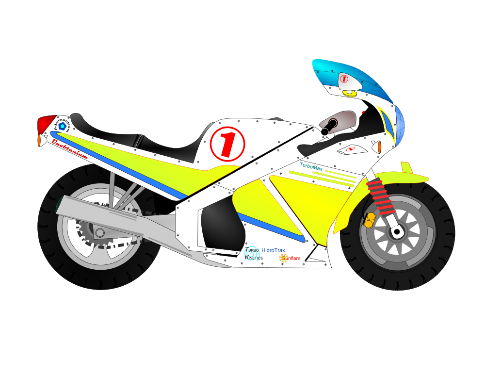 OnlineLabels Clip Art - MOTORCYCLE