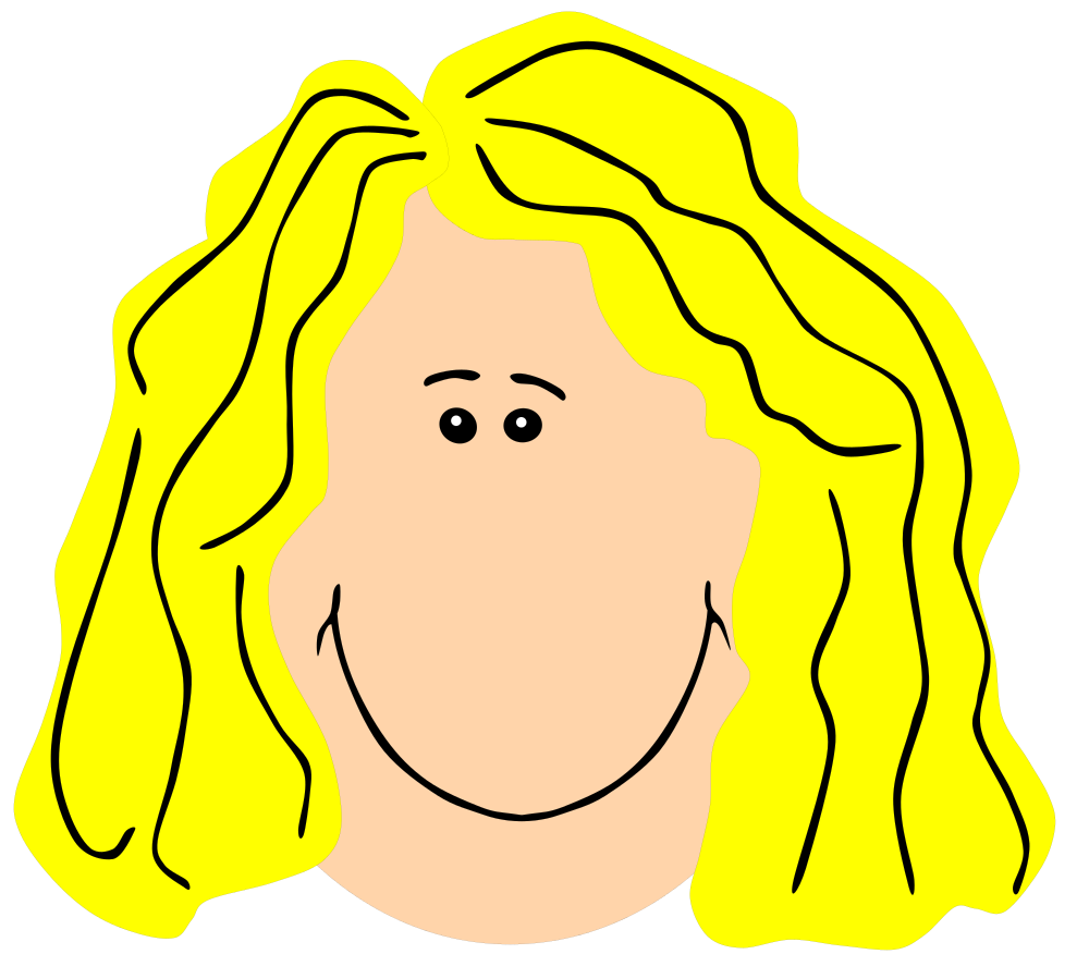 OnlineLabels Clip Art - Mom Face Blond