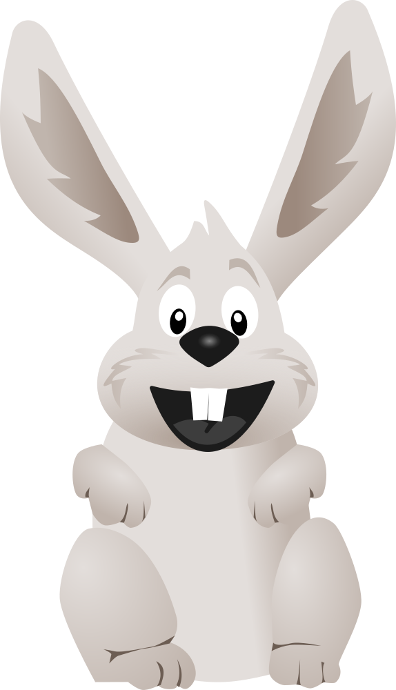 OnlineLabels Clip Art - Funny Rabbit