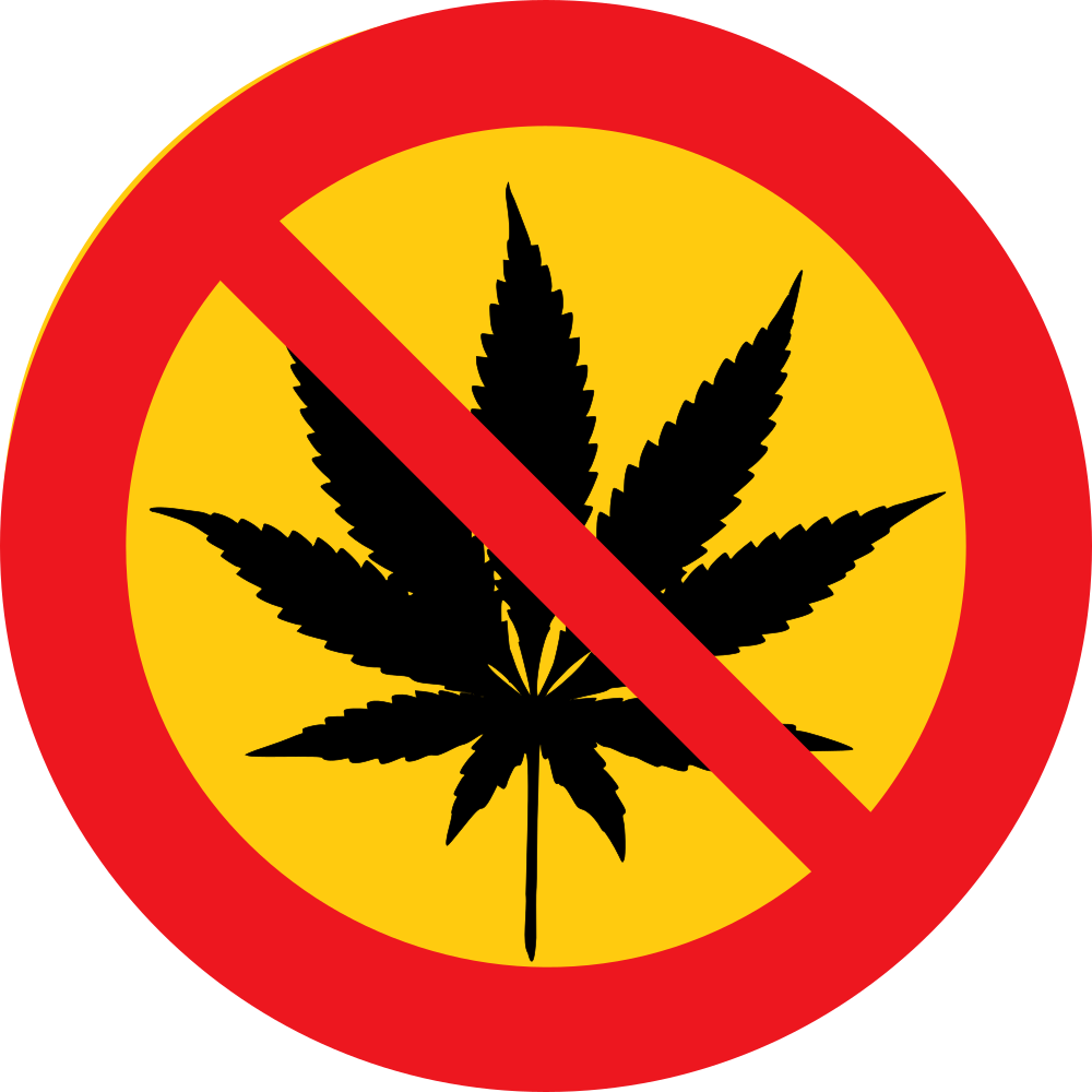 OnlineLabels Clip Art - No Cannabis