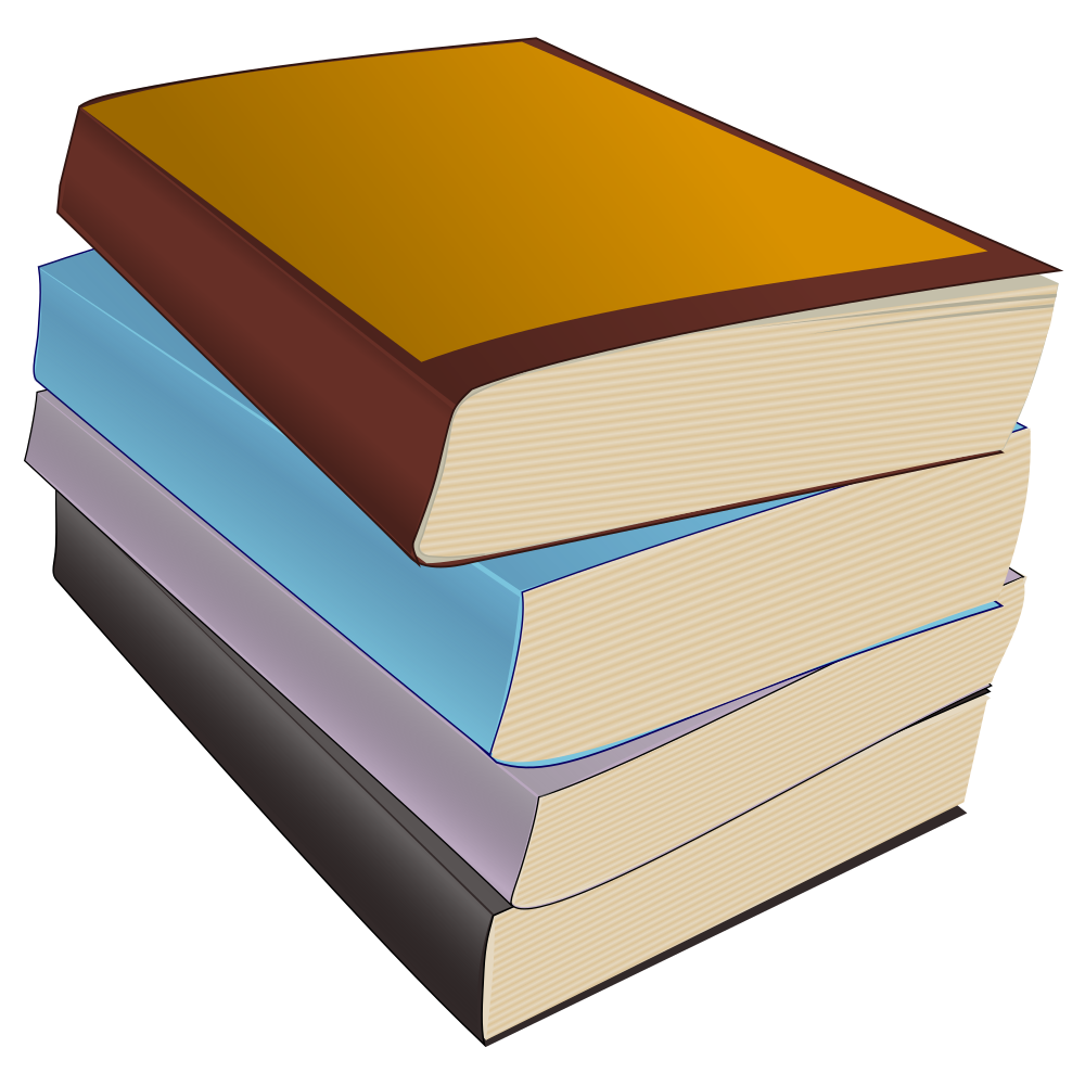 OnlineLabels Clip Art - Stack Of Paperbacks