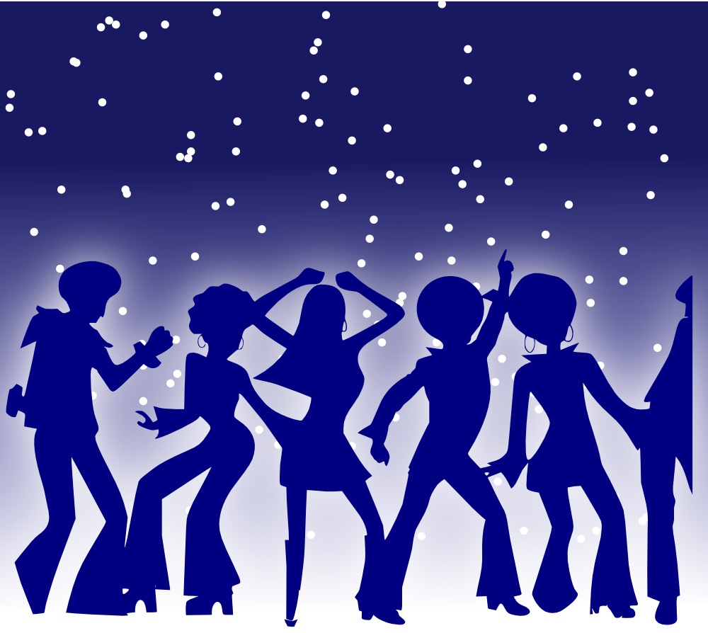 Onlinelabels Clip Art Disco Dancers