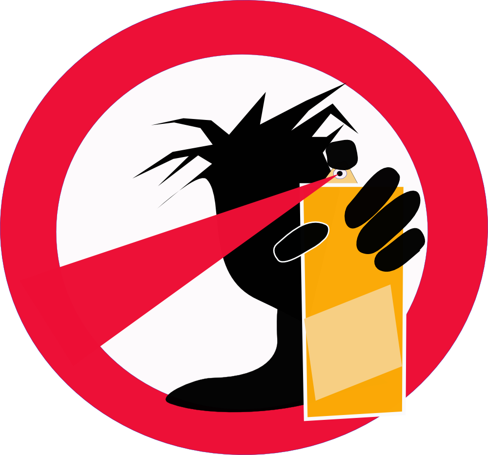 OnlineLabels Clip Art - Anti-Graffiti