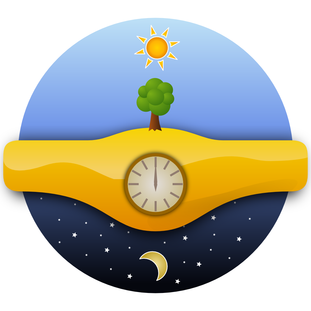 OnlineLabels Clip Art - Giorno E Notte - Night And Day