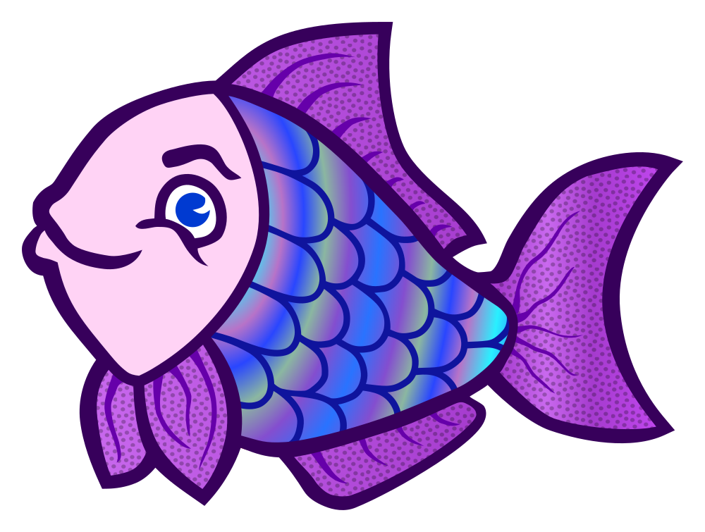 Download OnlineLabels Clip Art - Fish - Coloured