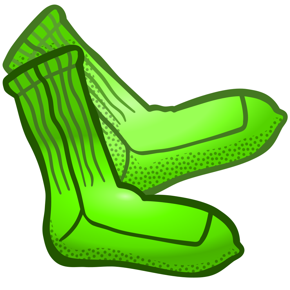 OnlineLabels Clip Art - Socks - Coloured