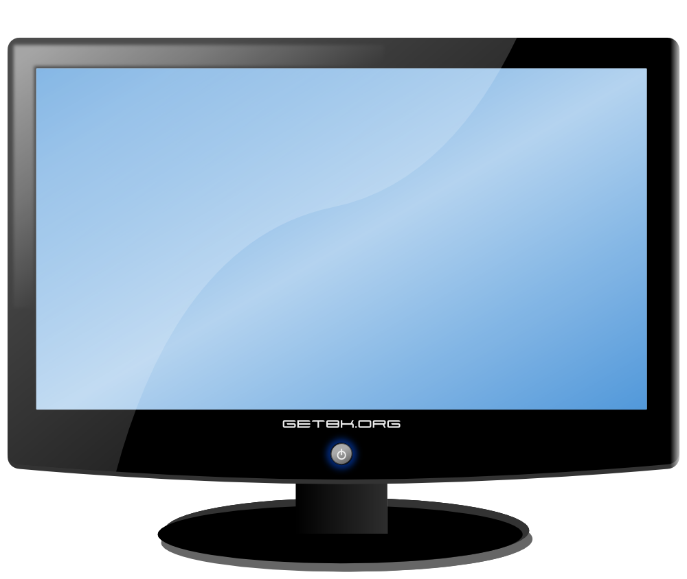 OnlineLabels Clip Art - LCD Widescreen Monitor