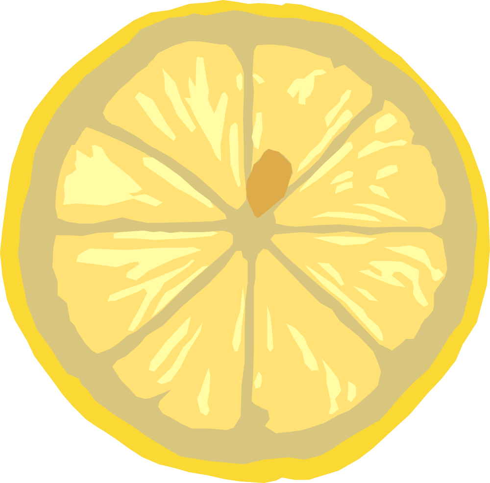 Download OnlineLabels Clip Art - Lemon Slice