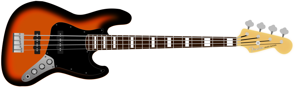 Onlinelabels Clip Art Fender Jazz Bass Classic 70 9990