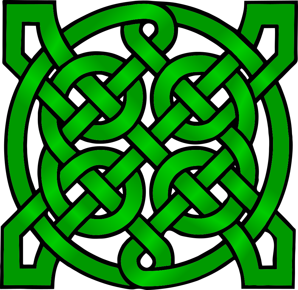 OnlineLabels Clip Art - Celtic Mandala Green