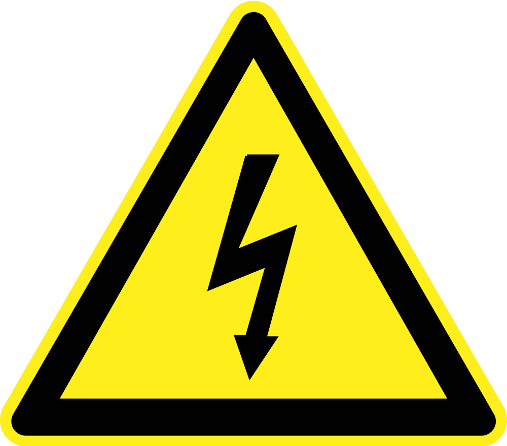 OnlineLabels Clip Art - Signs Hazard Warning - Electricity