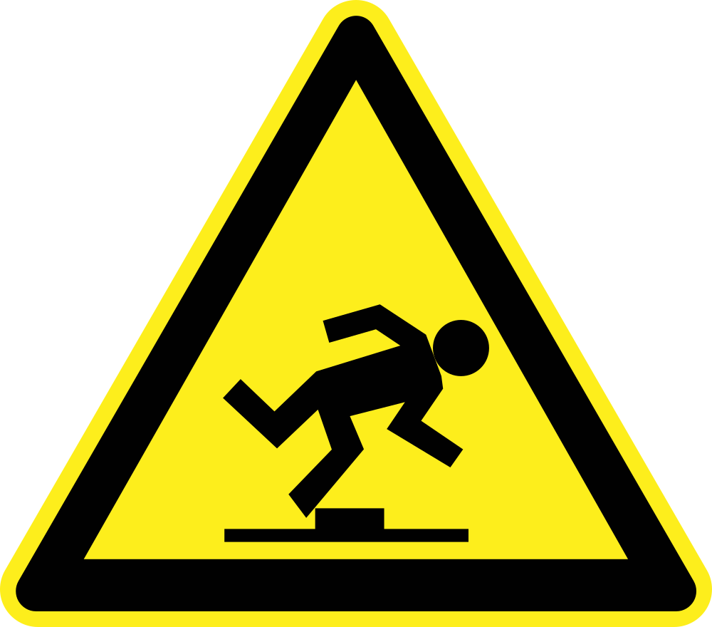 Danger Trip Hazard Sign