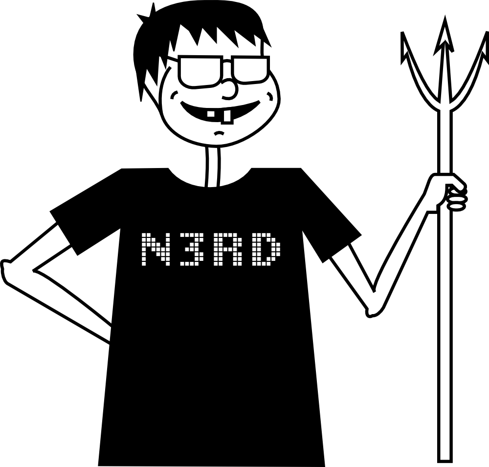 OnlineLabels Clip Art Evil Nerd