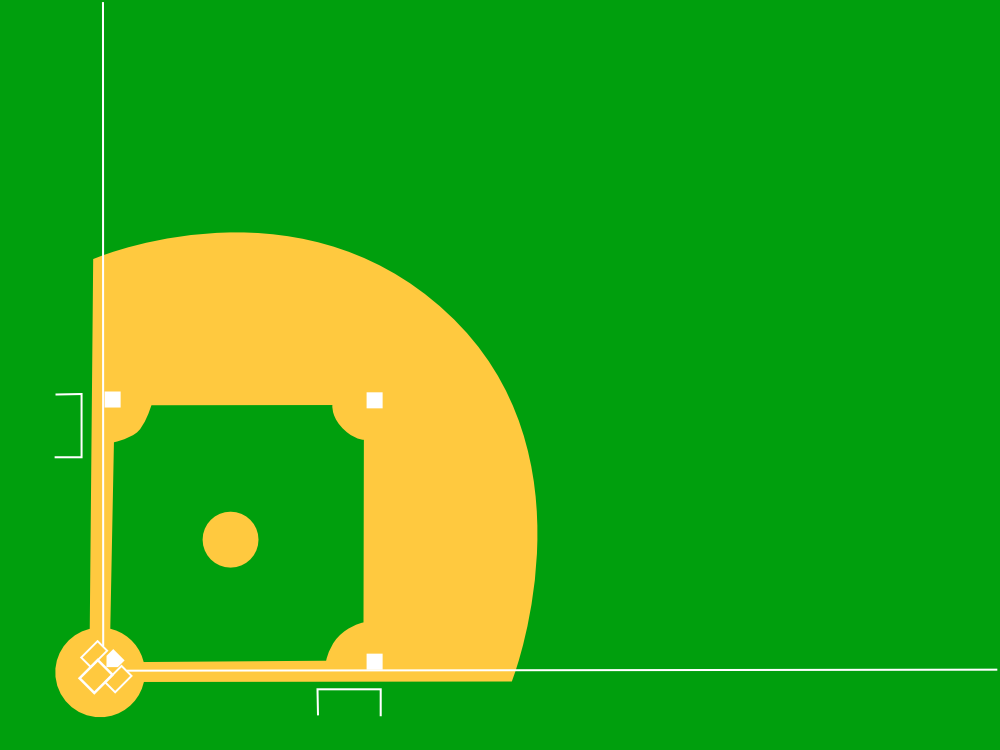 OnlineLabels Clip Art - Baseball Diamond