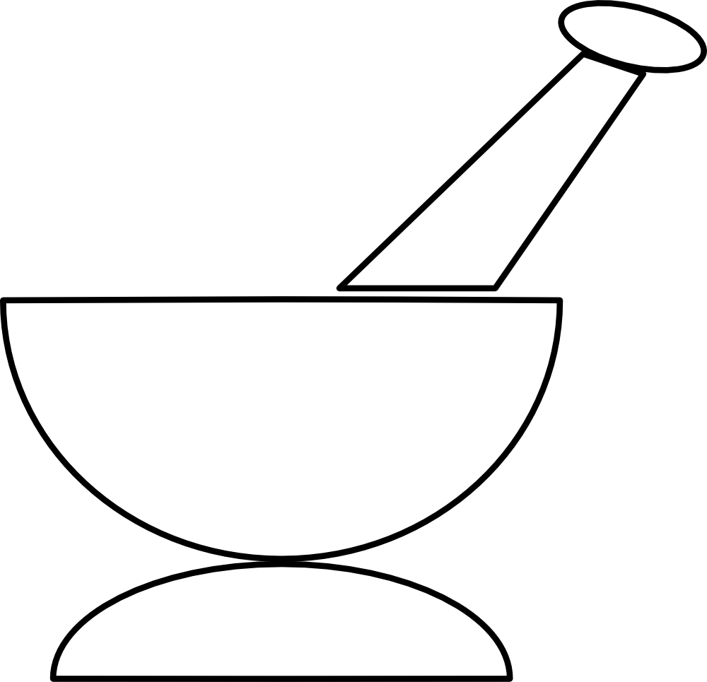 OnlineLabels Clip Art - Mortar And Pestle