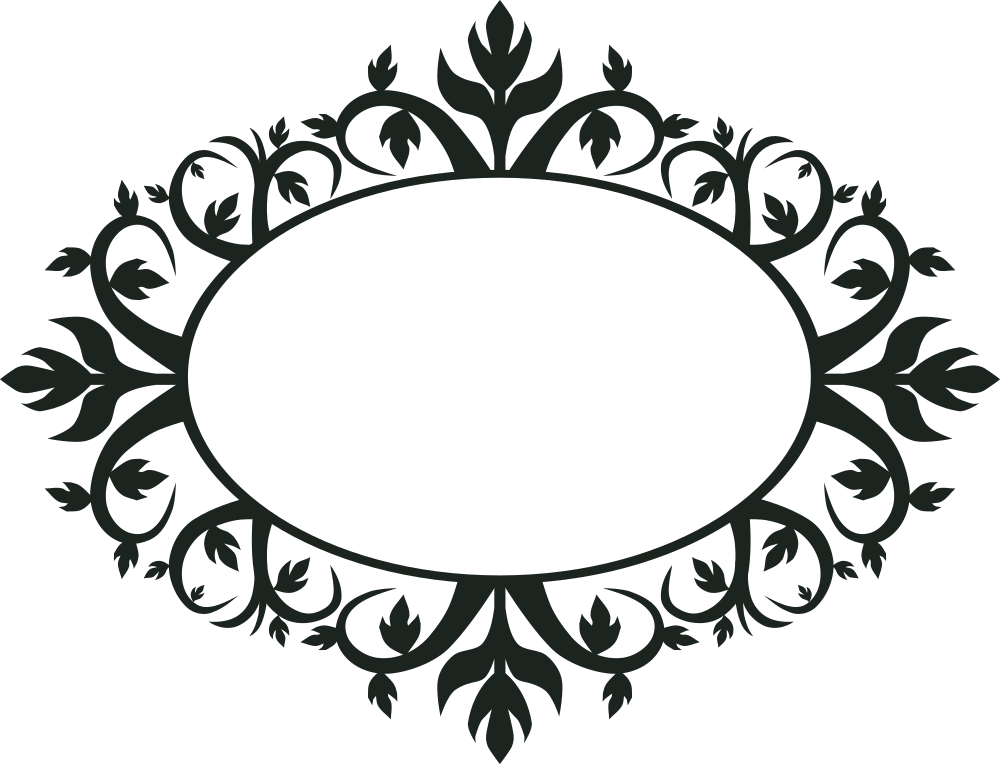 Download OnlineLabels Clip Art - Ornament Oval Frame