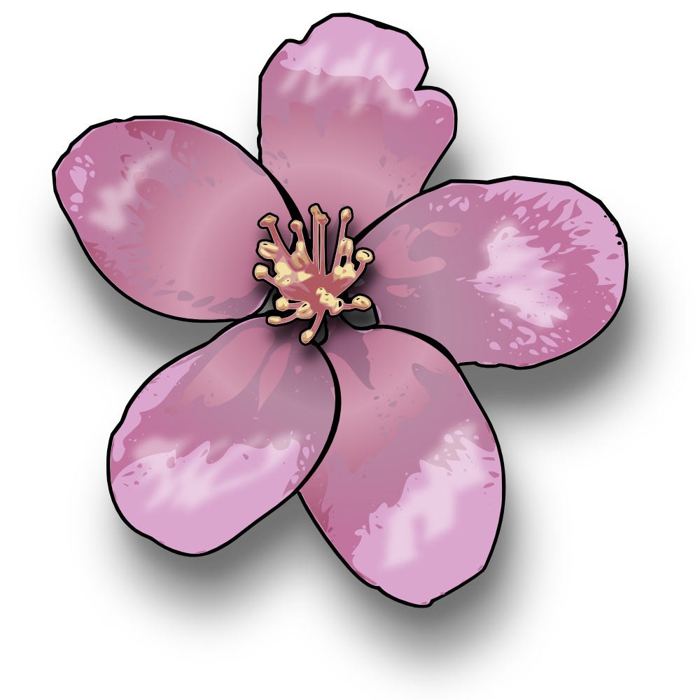 OnlineLabels Clip Art - Apple Blossom