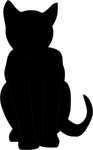 OnlineLabels Clip Art - Cat Silhouette
