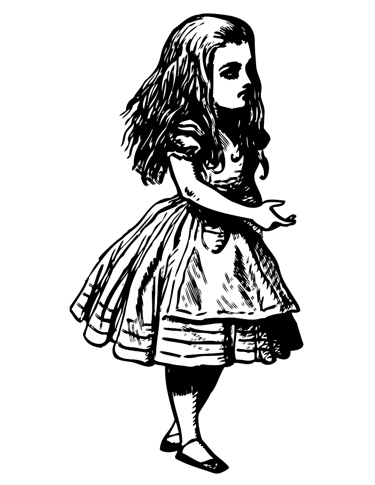 Download OnlineLabels Clip Art - Alice (In Wonderland)