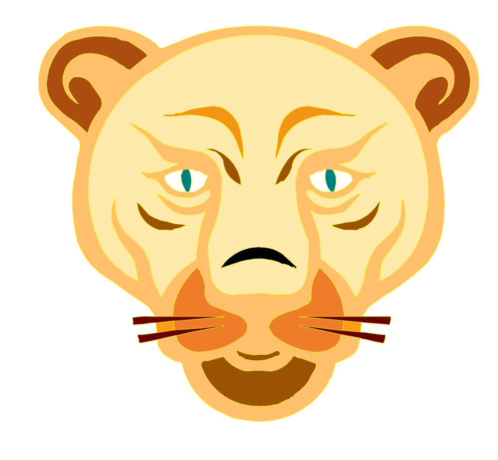 OnlineLabels Clip Art - Lion Face