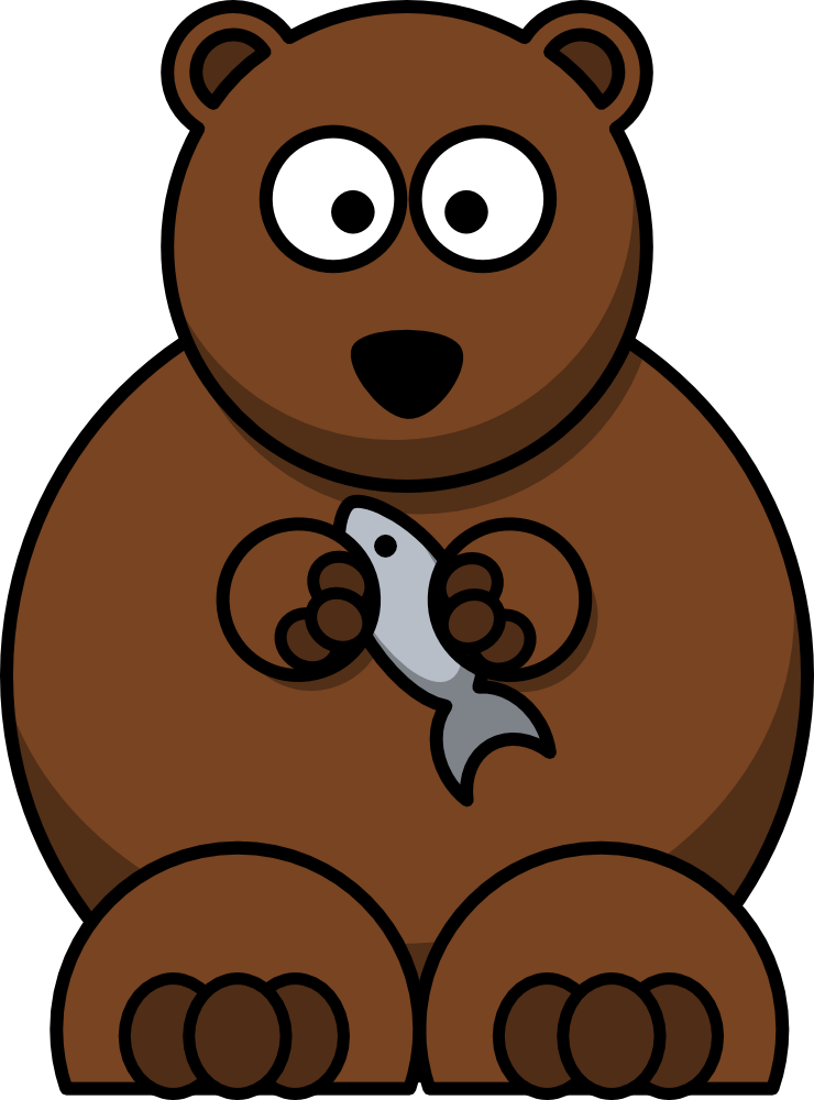 OnlineLabels Clip Art - Cartoon Bear