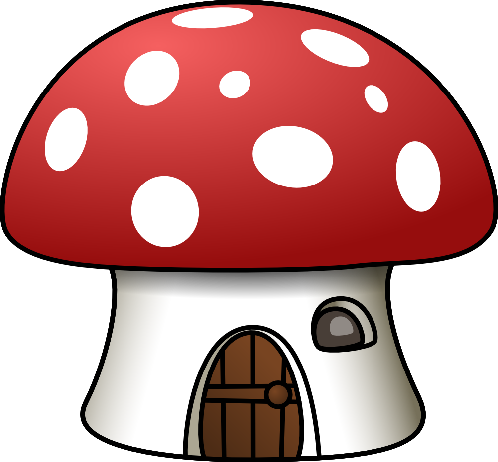 OnlineLabels Clip Art - Mushroom House