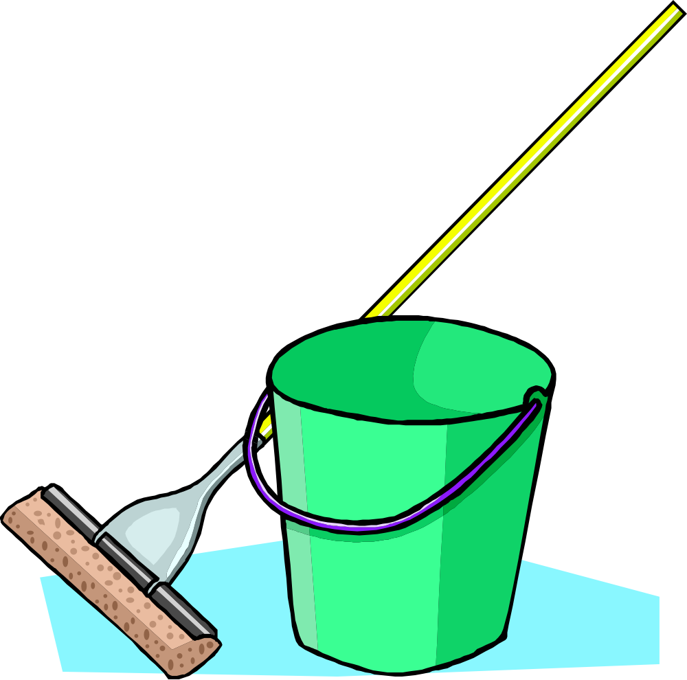 Onlinelabels Clip Art Mop And Bucket