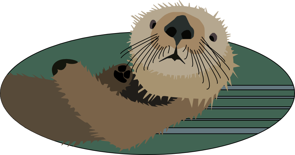 OnlineLabels Clip Art - Sea Otter