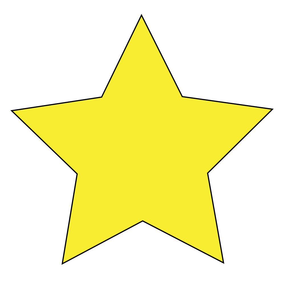 Download OnlineLabels Clip Art - Simple Star