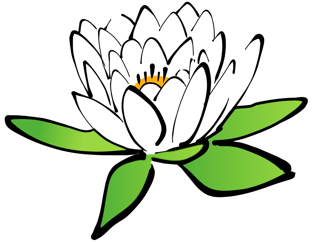 OnlineLabels Clip Art Lotus Flower