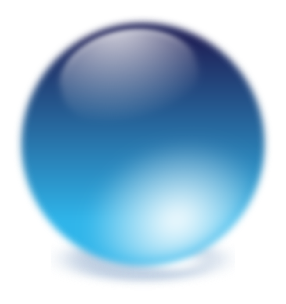 OnlineLabels Clip Art - Blue Cristal Ball