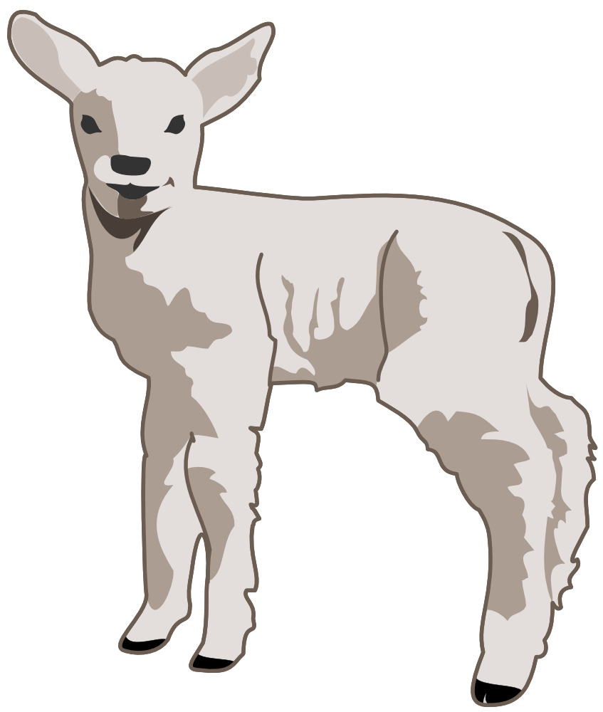 OnlineLabels Clip Art - Young Lamb