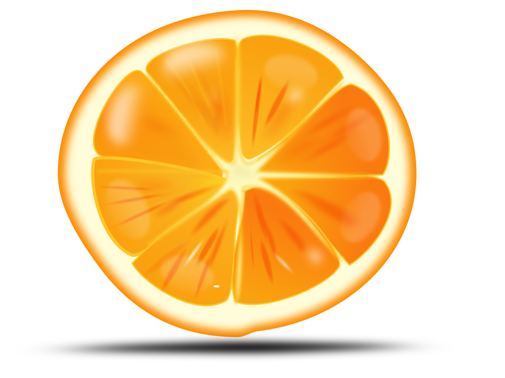 OnlineLabels Clip Art - Orange Slice