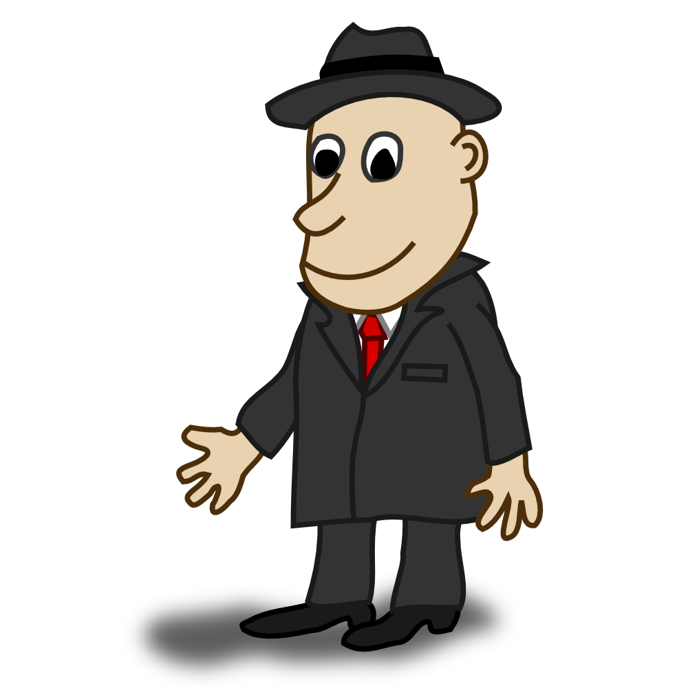 OnlineLabels Clip Art - Comic Characters: Businessman
