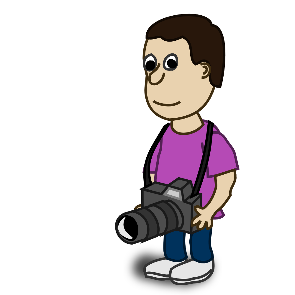 OnlineLabels Clip Art - Comic Characters: Camera