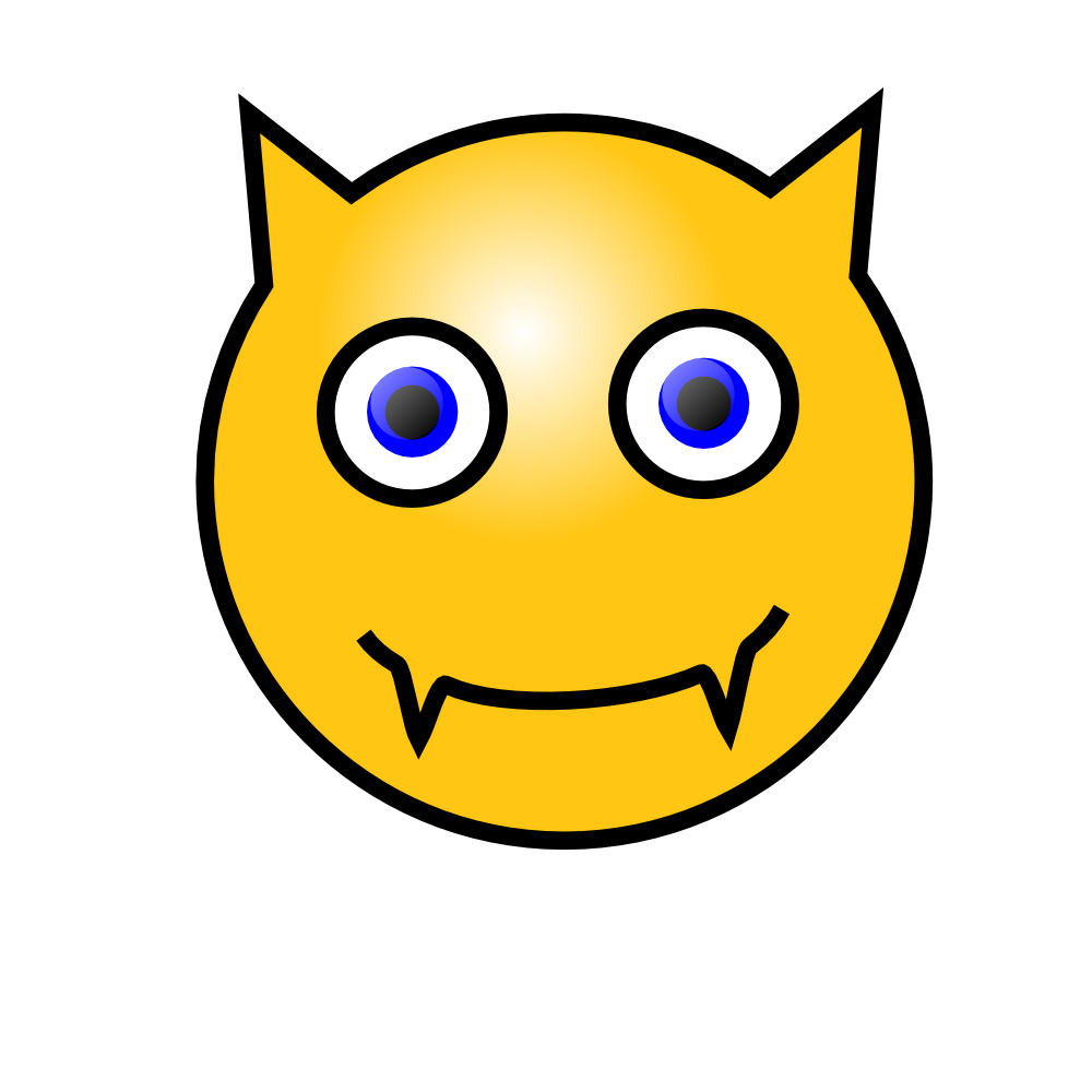 Onlinelabels Clip Art Emoticons Devil Face