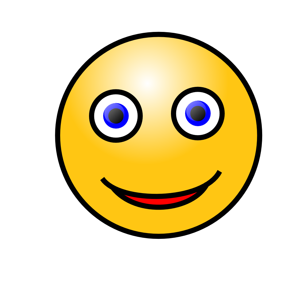 OnlineLabels Clip Art - Emoticons: Smiling Face