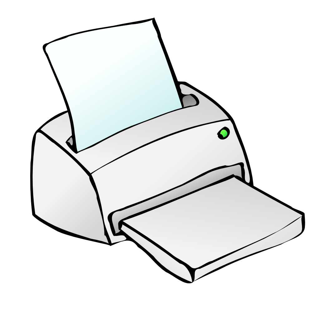 OnlineLabels Clip Art - Inkjet Printer